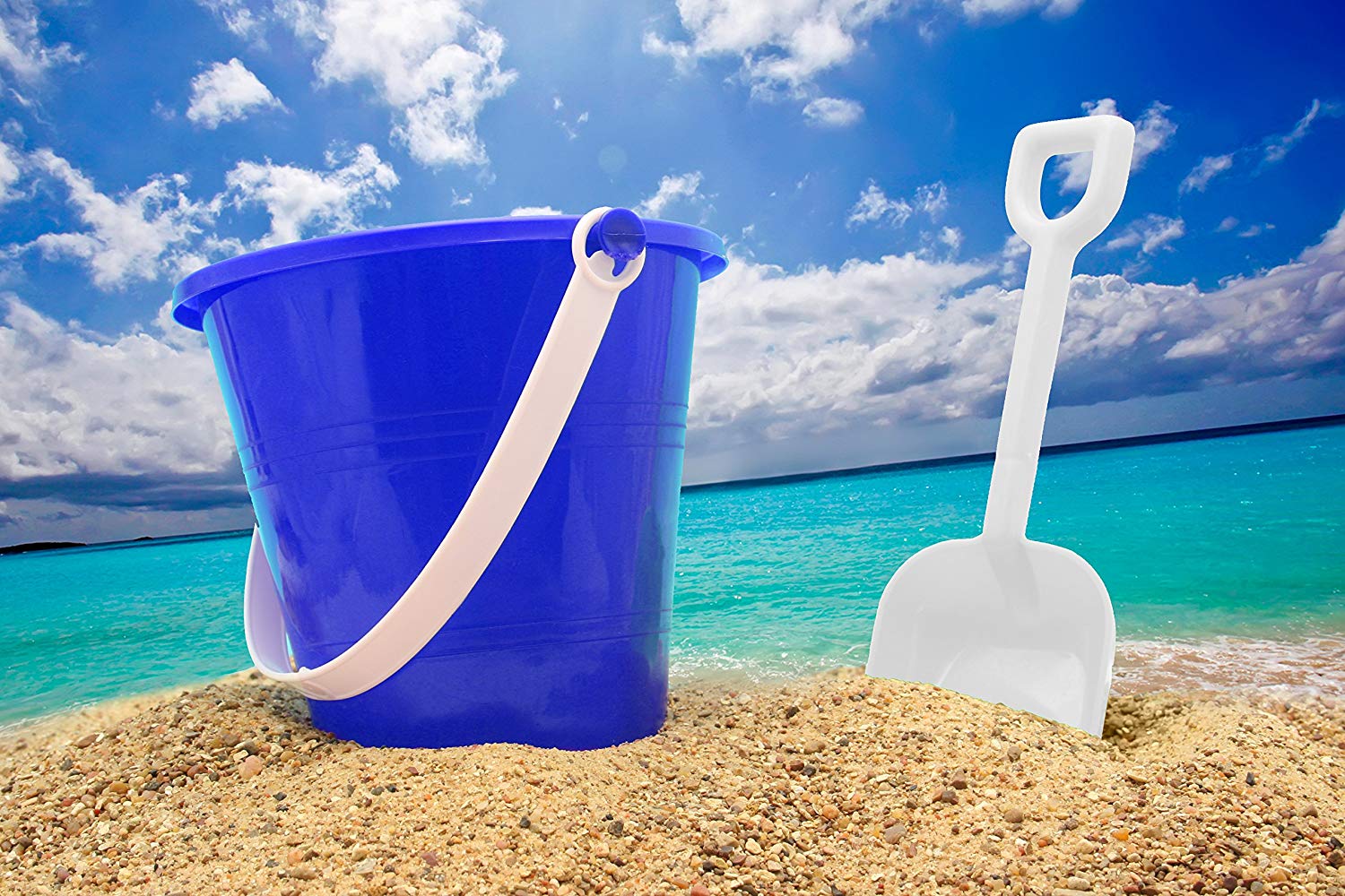 Beach bucket and shovel